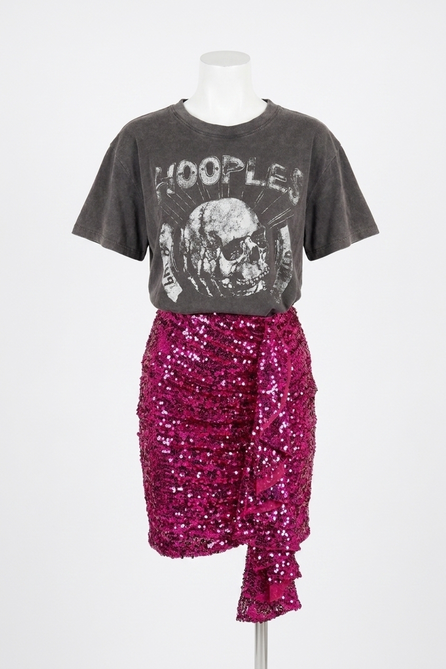 NEW THE KOOPLES skull t-shirt in black